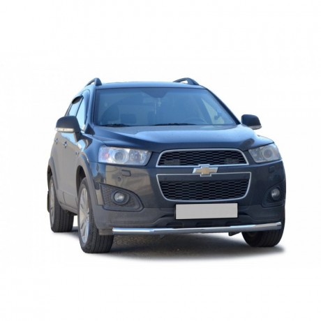 Защита переднего бампера «Труба» (d63,5) для Chevrolet Captiva (2011-2013)(Окрашенное) купить недорого с доставкой в Каргат